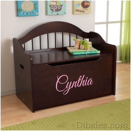Premium Edition Personalized Toy Box Name