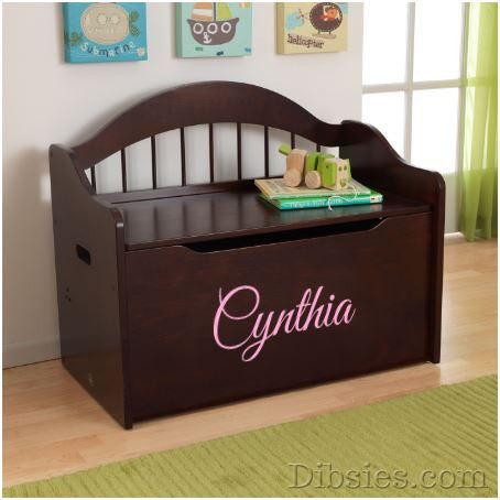 Premium Edition Personalized Toy Box - Name